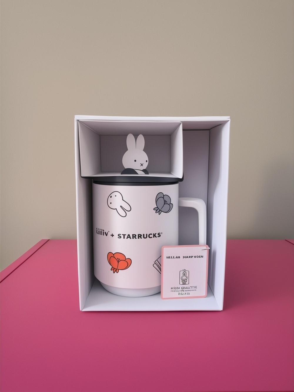2026 Starbucks x Miffy Stainless Steel Mug with Miffy Lid Topper NWT Sold Out